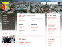 Tablet Screenshot of kicevo.gov.mk